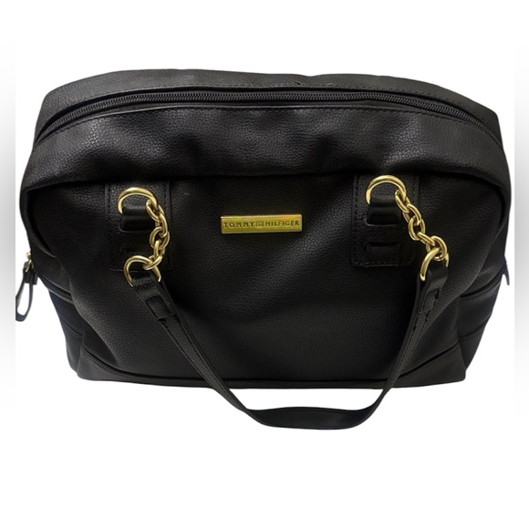 Tommy Hilfiger Handbags - Tommy Hilfiger Black Bag with Gold Chain Details